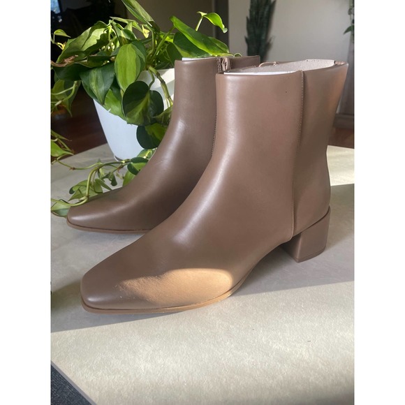 NWT A New Day Women’s 7.5 Taupe Delilah Ankle Boots-Booties - Picture 2 of 6